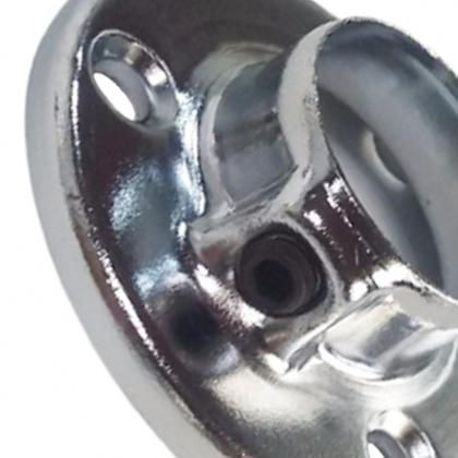 Imagem de Suporte Lateral Redondo Para Tubo Cabideiro Com Trava