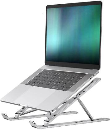 Imagem de Suporte Liga De Alumínio Dobrável Portátil Suporte Para Notebook 6 Alturas Ajustáveis
