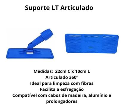 Imagem de Suporte Lt Limpa Tudo Azulejo Parede Com 10 Fibras Verdes