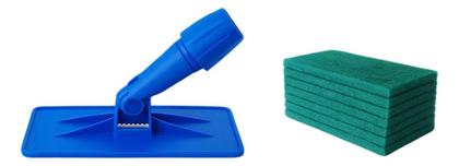 Imagem de Suporte Lt Limpa Tudo Azulejo Parede Com 10 Fibras Verdes