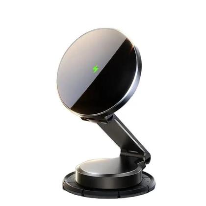 Imagem de Suporte Magnético Para Carro Com Carregamento Sem Fio De 15W 360 graus Suporte De Telefone Rotativo E
