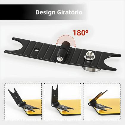 Imagem de Suporte Magnético Portátil Para Ferro De Solda NEWACALOX Simples Com Alça De Mesa