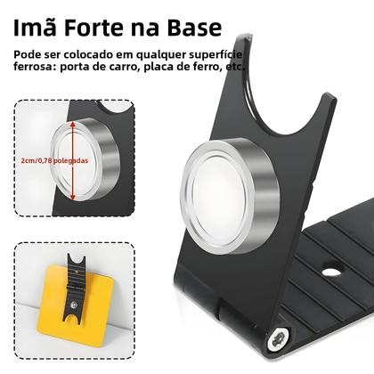 Imagem de Suporte Magnético Portátil Para Ferro De Solda NEWACALOX Simples Com Alça De Mesa