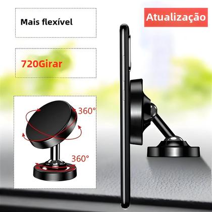 Imagem de Suporte Magnético Universal para Carro - Compatível com iPhone, Samsung e Xiaomi