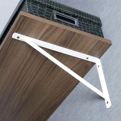 Suporte Mão Francesa com Kit Montagem 30cm Branca DiCarlo Imagem de Suporte Mão Francesa com Kit Montagem 30cm Branca DiCarlo