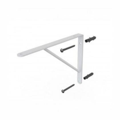 Suporte Mão Francesa com Kit Montagem 30cm Branca DiCarlo Imagem de Suporte Mão Francesa com Kit Montagem 30cm Branca DiCarlo