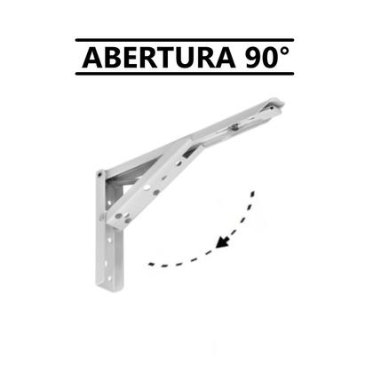 Imagem de Suporte Mão Francesa Retrátil Reforçada 35cm Mesa Dobrável