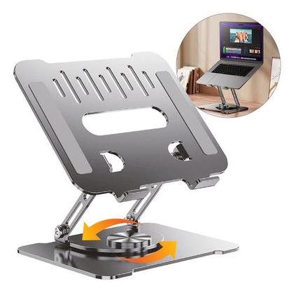 Imagem de Suporte Mesa Apoio Base Stand Notebook Articulado Ajustável  Ergonômico Dobrável Alumínio Premium 