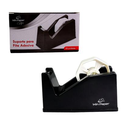 Imagem de Suporte Mesa Fita Durex Aplicador Porta Adesiva Resistente Grande