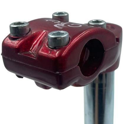 Imagem de Suporte Mesa Guidão Bmx Alumínio Mesa Bicicleta Vermelho
