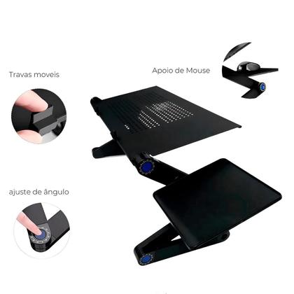 Imagem de Suporte Mesa Portátil Dobrável Para Notebook Regulável
