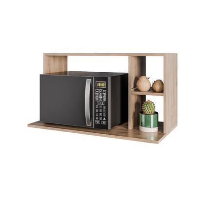 Imagem de Suporte Microondas com 2 Nichos em MDP Suspenso Zain 80cm M12 - D'Rossi