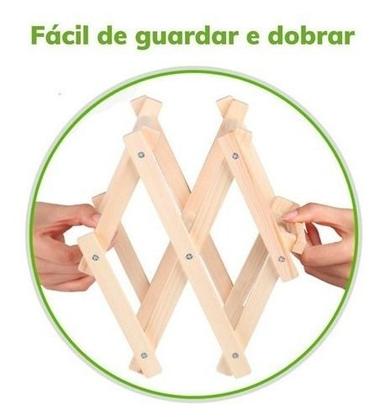 Imagem de Suporte Mini Adega Porta Vinhos Retrátil Madeira 10 Garrafas