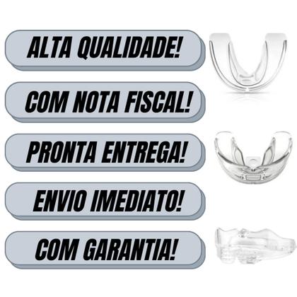Imagem de Suporte Moldeira Dental Anti Bruxismo Protetor Bucal de Silicone
