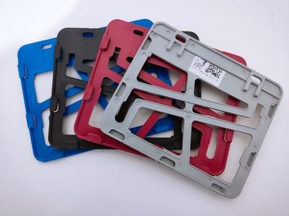Imagem de Suporte Moto Fixação Placa Mercosul Azul