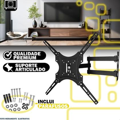 Imagem de Suporte Móvel Articulável Para Tv Monitor 32 A 55 Polegadas Suporta Até 50kg