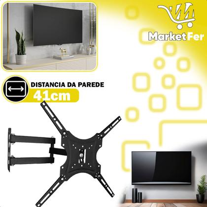Imagem de Suporte Móvel Articulável Para Tv Monitor 32 A 55 Polegadas Suporta Até 50kg