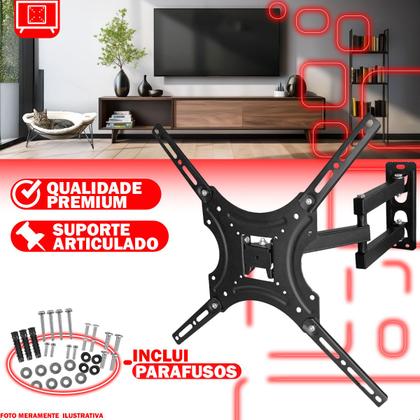 Imagem de Suporte Móvel Articulável Para Tv Monitor 32 a 55 Polegadas Suporta Até Kg 22kg