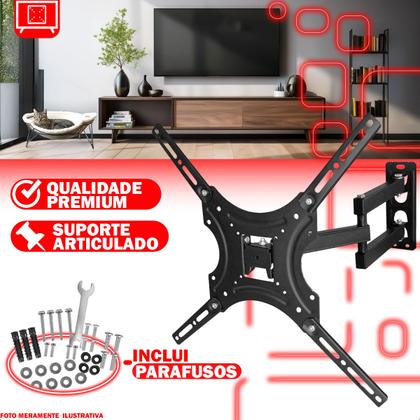 Imagem de Suporte Móvel Articulável Para Tv Monitor 32 A 55 Polegadas Suporta Até Kg