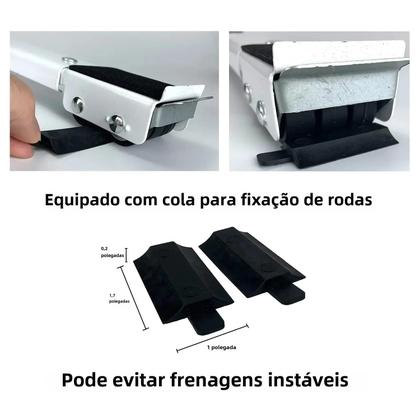 Imagem de Suporte Móvel para Máquina de Lavar e Geladeira - Base Elevada com Rodas