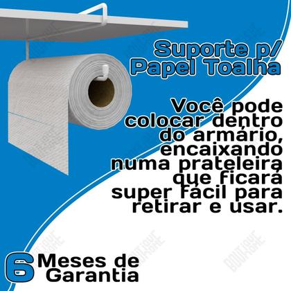 Imagem de Suporte Móvel Para Papel Toalha Encaixe Armário