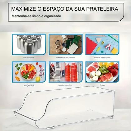 Imagem de Suporte Multi Porta Latas Frutas Verduras Geladeira Dispensa