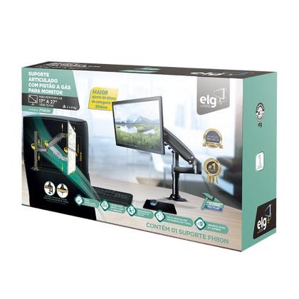 Imagem de Suporte Multiarticulado FH80N para Monitor com Torre e Pistão a Gás