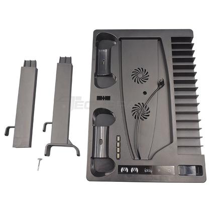 Imagem de Suporte Multifunção Cooler Carregador 3 USB Compatível Com PlayStation 5 Digital Ultra Base