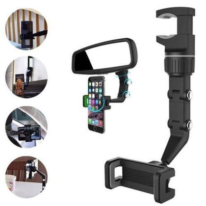 Imagem de Suporte Multifuncional Carro Espelho Retrovisor e Mesa universal GPS para Celular Automóvel