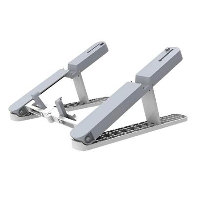 Imagem de Suporte notebook articulado duplo mesa ajustavel ergonomico celular tablet dobravel portatil kit 2 em 1