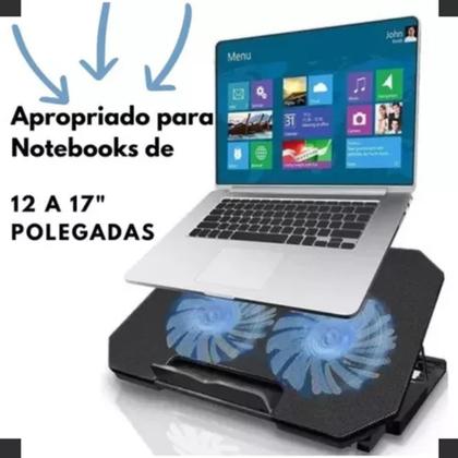 Imagem de Suporte Notebook Base Led Refrigerada Ventilação Silenciosa