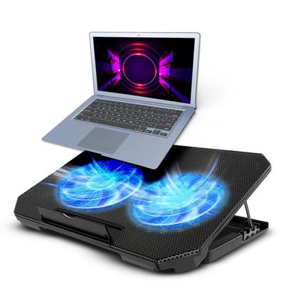 Imagem de Suporte Notebook Com Cooler Base Refrigerada Ventilação Silenciosa Led