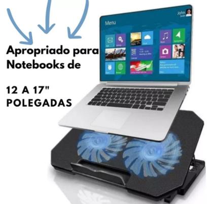 Imagem de Suporte Notebook Cooler Base Led Refrigerada Ventilação
