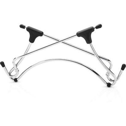 Imagem de Suporte Notebook Ergonômico Base Tablet Dobrável Aço Cromado