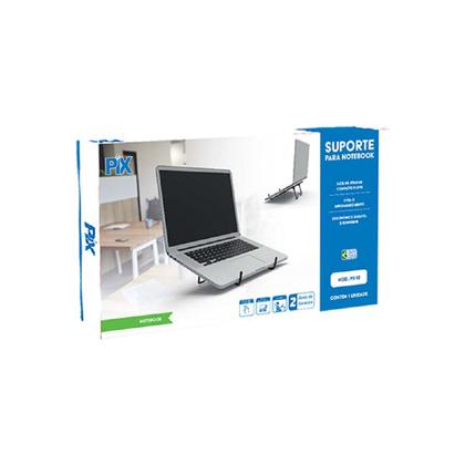 Imagem de Suporte notebook universal ergonomico - preto - px-12