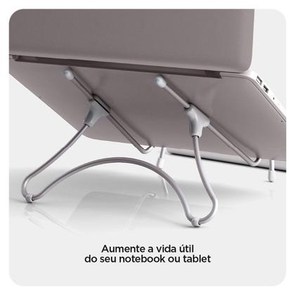 Imagem de Suporte Octoo UpTable para Notebook, Ice Silver - UP-SI