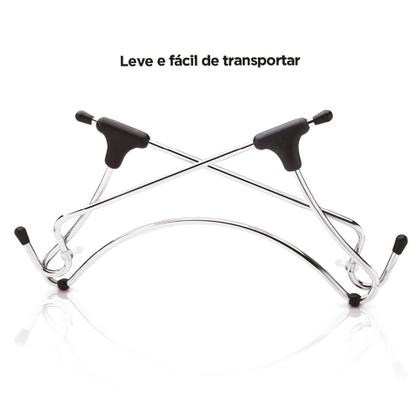 Imagem de Suporte Octoo UpTable V2 p/ Notebook Cromado