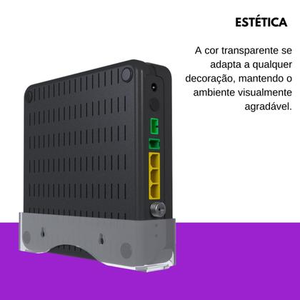 Imagem de Suporte Organizador de Parede Compatível com Modem Roteador Wi-Fi Internet Vivo Fibra - ARTBOX3D