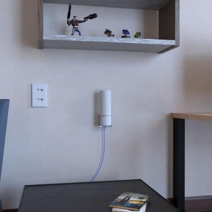 Imagem de Suporte Organizador de Parede Compatível com Roteador Modem Wi-Fi Mesh Unifi 6