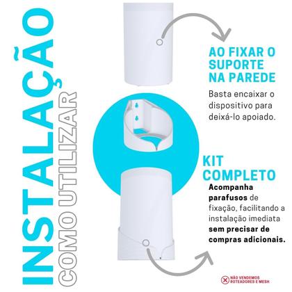 Imagem de Suporte Organizador de Parede Compatível com Roteador Modem Wi-Fi Tp-link Deco BE65 Pro BE11000