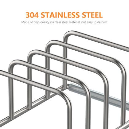 Imagem de Suporte organizador de tábuas de corte KORRTFID em aço inoxidável