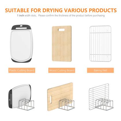 Imagem de Suporte organizador de tábuas de corte KORRTFID em aço inoxidável