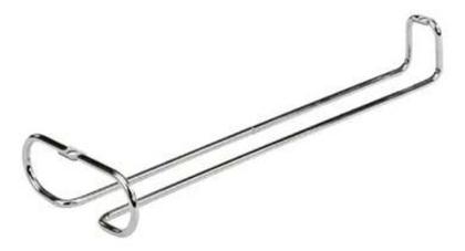 Imagem de Suporte Organizador Em Aço Cromado P/ Pendurar 3 Taças 28cm - NIQUELART