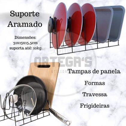 Imagem de Suporte Organizador para refratários, travessas tampas