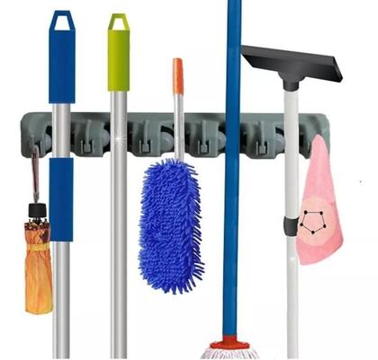 Imagem de Suporte Organizador Parede Multiuso Vassoura Rodo 5 Posições