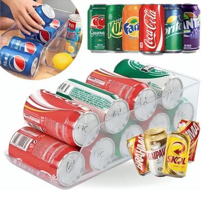 Imagem de Suporte Organizador Porta Latas Geladeira Armário Despensa