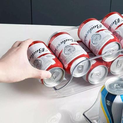 Imagem de Suporte Organizador Porta Latas Geladeira Armário Despensa