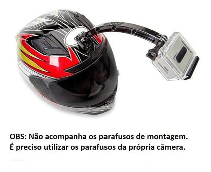 Imagem de Suporte P/ Capacete The Arm Braço Extensor Frontal Camera De Ação Sport Sjcam Eken H9R Moto