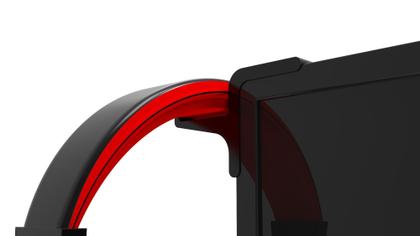 Imagem de Suporte P/ Fone Headset Headphone Para Monitor E Tv Com Fita dupla face