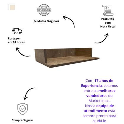 Imagem de Suporte P/microondas Impressora Forno Nicho Mdf 60x13x40
